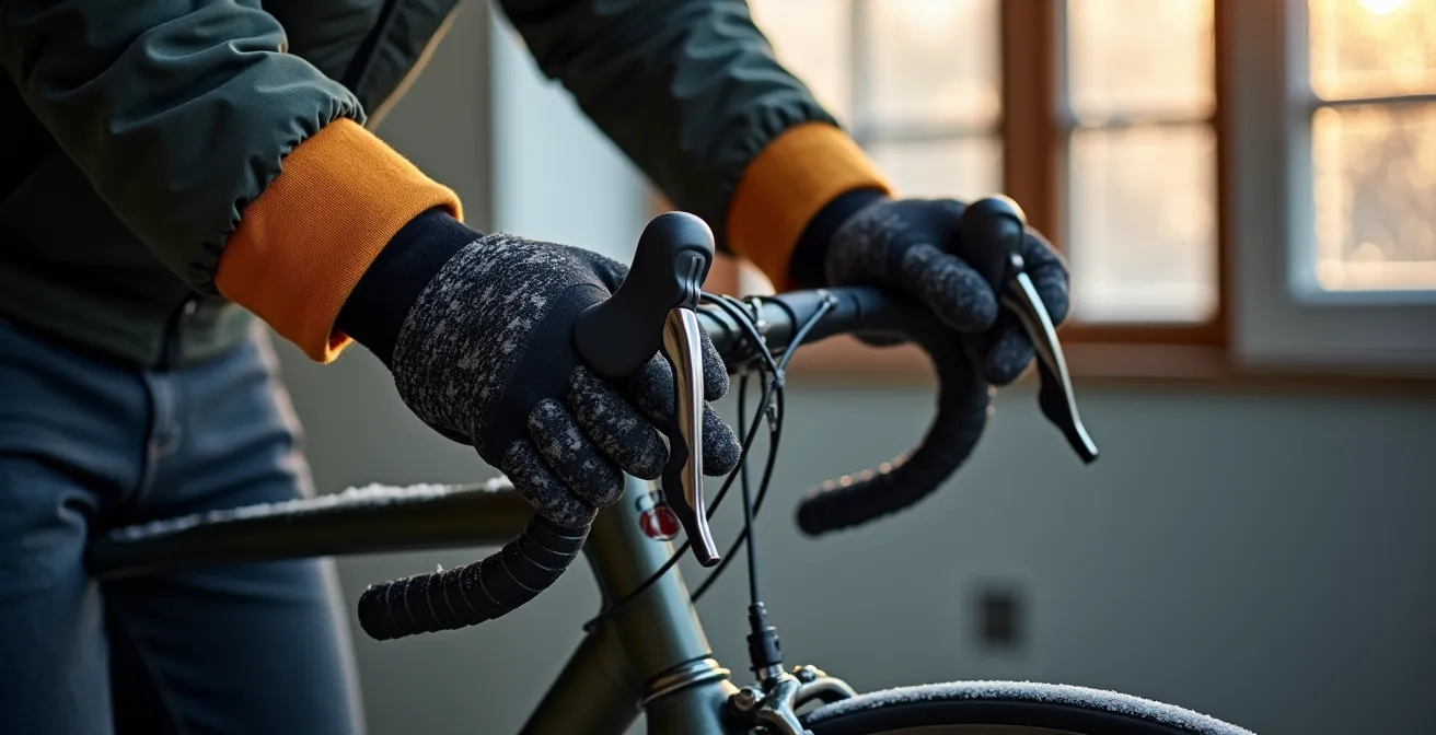 Detailaufnahme eines Fahrrads mit markierten WOLKE-Prüfpunkten